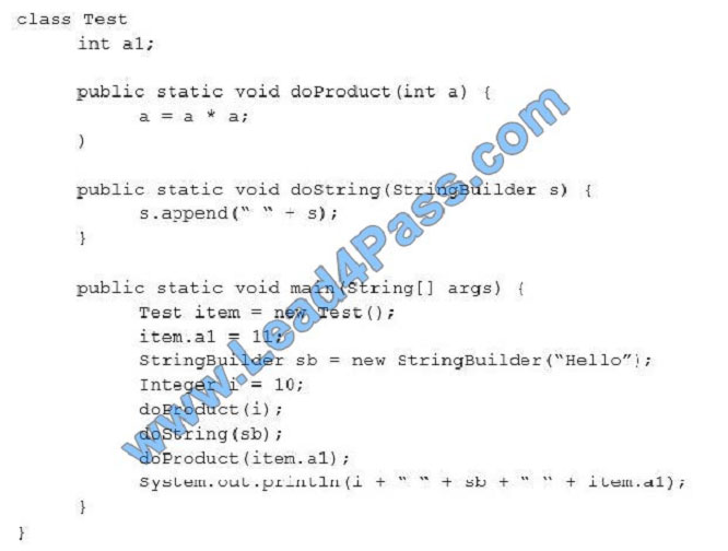 leads4pass 1z0-808 exam question q10